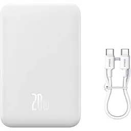 Зовнішній акумулятор Baseus Magnetic Mini 20W 10000mAh White (PPCX070002) [106690] - мініатюра 9