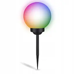Садова декоративна RGB куля Lumiled Atris 25 см на сонячній батареї - мініатюра 3