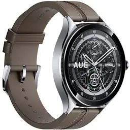 Смарт-годинник Xiaomi Watch 2 Pro Bluetooth Silver Case with Brown Leather Strap (1006733) - мініатюра 3