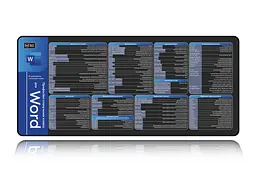 Великий килимок для мишки WorkPlaceShop Поєднання клавіш для Word 900 x 400 мм