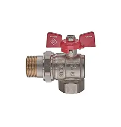 Кран кульовий з американкою Nolf classic 1" кутовий NFC.941-10 (NF3157) - мініатюра 2