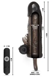 Насадка на пеніс Rebel Extension Regular Fit Penissleeve 19 см чорний - мініатюра 8