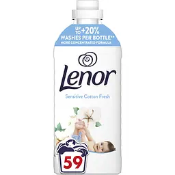 Кондиціонер для білизни Lenor Свіжість бавовни 59 циклів прання 1.239 л