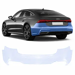 Антигравійна захисна бронеплівка за лекалами для Audi A7 4G 2010-2018 - задній бампер