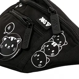 Сумка на пояс Yes SP-36 Black Cat чорна (550553) - мініатюра 4