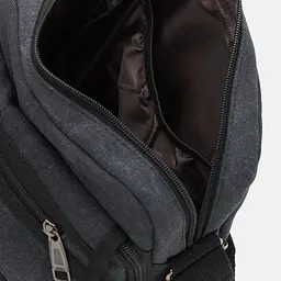 Чоловічі сумки Monsen C1MY1964bl-black 26х23х8 см Чорний - мініатюра 5