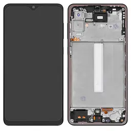 Дисплей Samsung A336 Galaxy A33 5G, чорний, з рамкою, ., з широким обідком, (OLED)