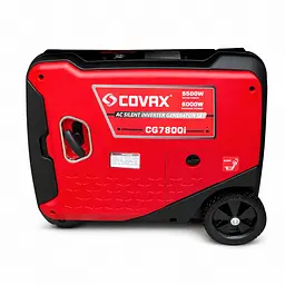 Інверторний двопаливний генератор-валіза COVAX CG7800i (5.5-6.0 кВт) з Дисплеєм, Електростартером, Колесами та Пультом