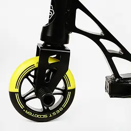 Самокат трюковий Best Scooter 55х85 см Чорно-жовтий 000231345 - мініатюра 4