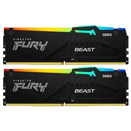 Модуль пам'яті Kingston Fury DDR5 64Gb (2x32) Beast RGB 5600 Mhz (KF556C40BBAK2-64)