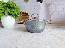Каструля O.M.S. Collection 3112S-14 см 0.9л Grey - мініатюра 4