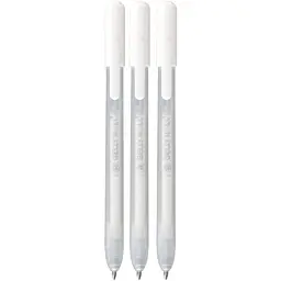 Набір гелевих ручок Sakura Classic Medium (0.8) Біла 3шт. автоматична - мініатюра 2