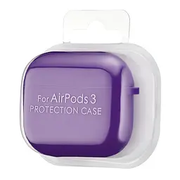 Чохол Silicone Case 2,5mm with microfiber for AirPods 3 Purple - мініатюра 2