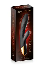 Вібратор-кролик Black Empire My Queen 2, 28.9 см (чорний) - мініатюра 3