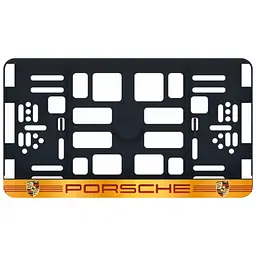 Рамка номера Porsche під Американський номер 300х150 мм Кольоровий Логотип