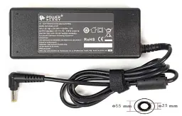 Блок живлення PowerPlant для ноутбуків Asus 19V, 4.74A, 90W, 5.5x2.5 (AS90F5525)