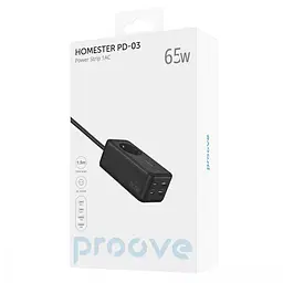 Подовжувач-мережевий фільтр Proove Power Strip Homester PD-03 (1 х розетка 2 х Type-C 2 х USB) - мініатюра 7