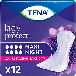 Урологічні прокладки Tena Lady Maxi Night 8 крапель 12 шт.