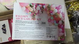 Набір для гірлянди з повітряних куль 5 м (Balloon Arch Garland Kit) — пастельна арка з куль, декор для фотозони, дня народження, - мініатюра 2
