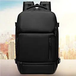 Рюкзак міський Ozuko 9405S 22л з відділенням для ноутбука 16" Black (16198) - мініатюра 10