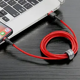 Кабель Baseus Cafule Lightning Cable 2A (3m) red (CALKLF-R09) - мініатюра 8