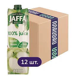 Упаковка сока Jaffa Яблочный 11.4 л (950 мл х 12 шт.)