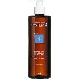 Шампунь №4 для жирної і чутливої шкіри голови System 4 №4 Shale Oil Shampoo Sim Sensitive 500 мл