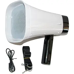 Гучномовець ручний Speaker L-026 білий, з акумулятором і з сонячною панеллю