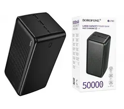 Павербанк 50000мА·ч зовнішній акумулятор Power Bank 2USB Type-C PD зі швидкою зарядкою до 22.5W портативний зарядний пристрій Borofone BJ80C Clever - мініатюра 6