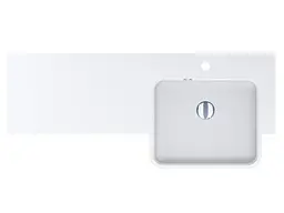 Умивальник Miraggio FONTANA R (0000520) Miramarble, Глянцевий, Накладний/Врізний, Білий - мініатюра 3