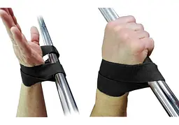 Лямки атлетичні EasyFit для турніку та поперечини чорні (EF-0036) - мініатюра 5