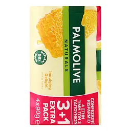 Мило Palmolive Натурель Молочко та Мед 3+1 90 г - мініатюра 4