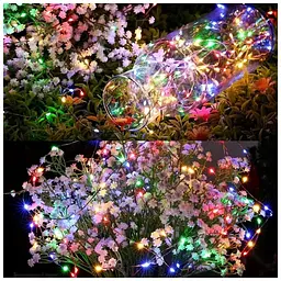 Гірлянда ColorWay Роса LED 50 5 м 8 функцій різнокольорова USB (CW-G-50L5NUMC) - мініатюра 9