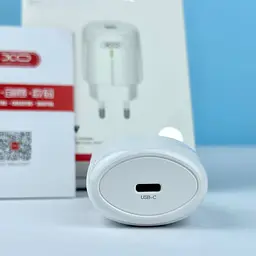 Мережевий зарядний пристрій XO L113 PD 20W (1USB-C) з кабелем Type-C - Lightning білий - мініатюра 6