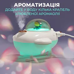 Зволожувач повітря для дитячої кімнати Літачок 220 мл, білий Happy Life HPBH17128W - мініатюра 4