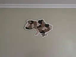 Дерев'яна карта України, багатошарова 3D, настінна, 70x47 см - мініатюра 6