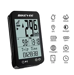Велокомп'ютер GPS BKV-310 IPX7 LCD-2.4" підсвітка екрана (16 функцій) - мініатюра 3