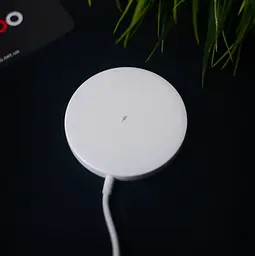 Бездротовий зарядний пристрій Konfulon Q08 MagSafe білий - мініатюра 2