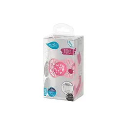 Пустушка Nuvita 7085 Air55 Cool симетрична 6m+ сердечки рожева NV7085PY - мініатюра 3