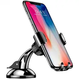 Автотримач Baseus Osculum Type Gravity Car Mount (SUYL-XP01) Black [62153] - мініатюра 3