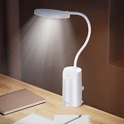 Настільна LED лампа Hoco HX10 Clip table lamp (1200mAh) White - мініатюра 5