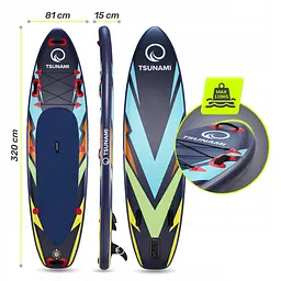 Надувна SUP дошка TSUNAMI 320 см із веслом Bolt T08 (P-5907739314277) - мініатюра 2