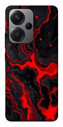 TPU чохол Demsky Black red marble для Xiaomi Redmi Note 13 Pro+