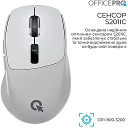 Миша OfficePro M398G Silent Click Wireless Grey [161157] - мініатюра 8