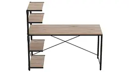 Комп'ютерний стіл Ferrum-decor Джек 75x120x70 Чорний ДСП ДСП Дуб Сан-Марино (FRD-105415)