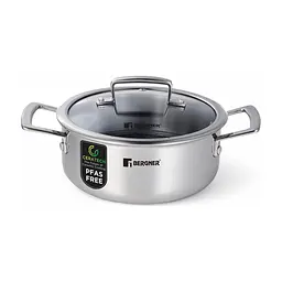 Каструля Bergner Steelblue, з кришкою 20 см (BG-33221-BL)