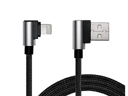 Кабель REAL-EL USB 2.0 AM to Lightning 1.0m Premium Black (EL123500034) - мініатюра 3