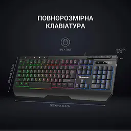 Клавіатура GamePro GK550 RGB USB Black (GK550) - мініатюра 6
