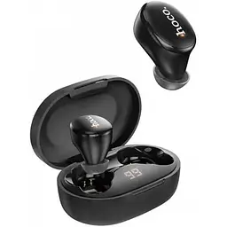 Бездротові навушники Hoco EW11 Melody True Wireless Bluetooth Headset кейс з дисплеєм чорні - мініатюра 4