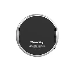 Тримач автомобільний+бездротовий ЗП ColorWay AutoSense Car Wireless Charger 2 15W Чорний (CW-CHAW036Q-BK) - мініатюра 4